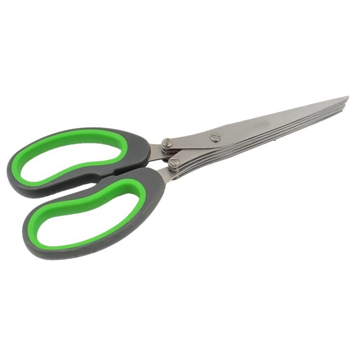 Multifunction Vegetable Stainless Steel Herbs Scissor with 5 Blades (1 Pc) - Image 5