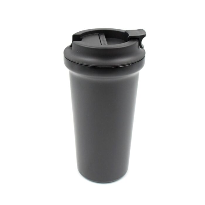 Inside Stainless Steel & Outside Plastic Vacuum Insulated  Insulated Coffee Cups Double Walled Travel Mug, Car Coffee Mug with Leak Proof Lid Reusable Thermal Cup for Hot Cold Drinks Coffee, Tea (1 Pc) - Image 4
