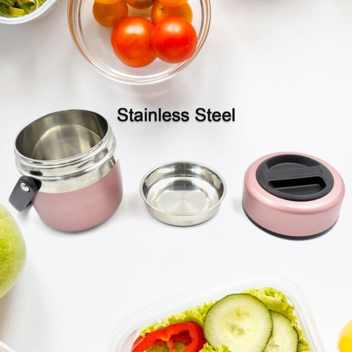 Leak-Proof Thermos Flask: Keeps Food Hot & Fresh (Stainless Steel, Multi-Color) - Image 5