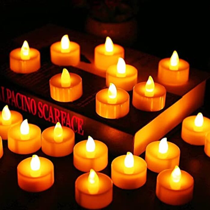 Festival Decorative - LED Tealight Candles (White, 24 Pcs) - Image 7