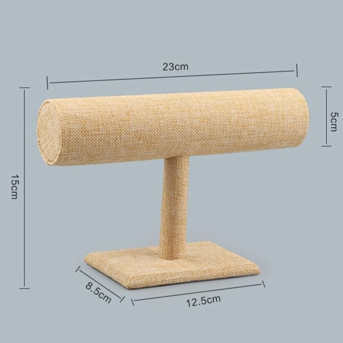 Jewelry Display Rack Bracelet Display Portable Bracelet Stand Jewelry Stand Organizer T Bar Stand Dispaly Rack Jewelry Display Stand Watch T- Flower Display Stand Appendix Necklace (1 pc) - Image 7