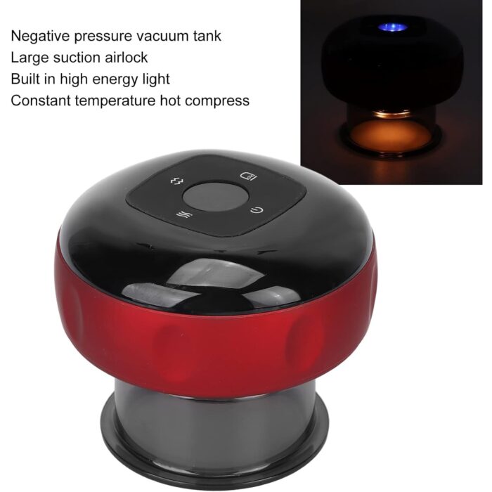Electric Intelligent Breathing Cupping Massage Instrument The Smart Cupping Therapy Set's Massager for Muscle and Joint Pain Cellulite Massage Back Pain Relief for Back Shoulder Leg (1 Pc) - Image 7