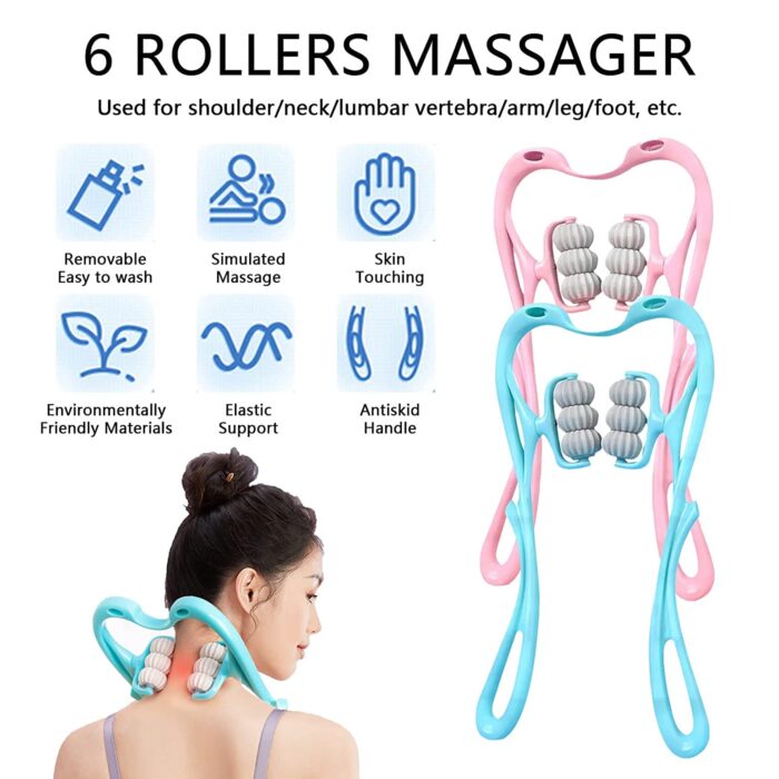 NECK SHOULDER MASSAGER, PORTABLE RELIEVING THE BACK FOR MEN RELIEVING THE WAIST WOMEN (1PC) - Image 7