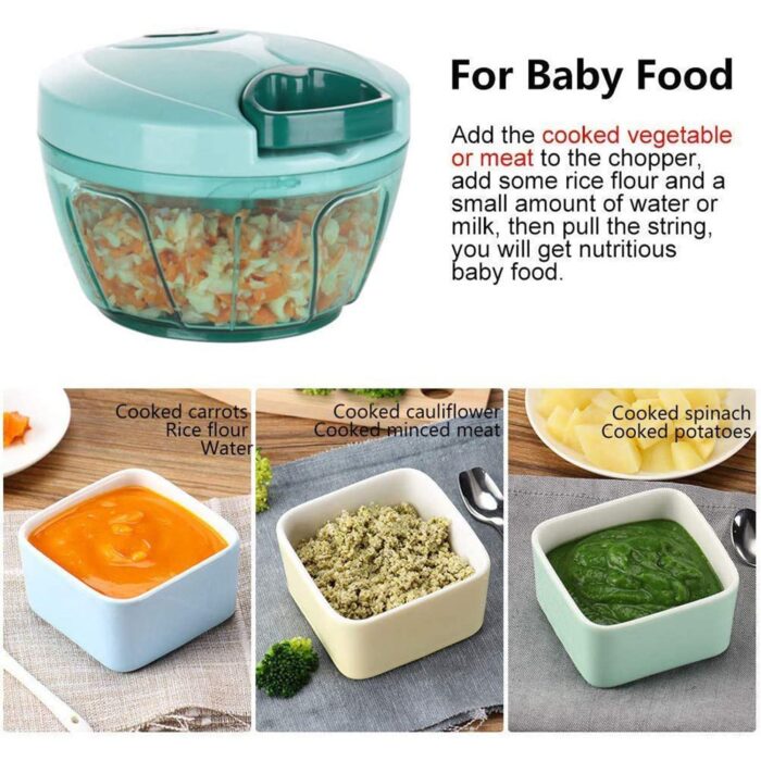Effortless Chopping: Manual Food Chopper (Compact & Powerful) - Image 7