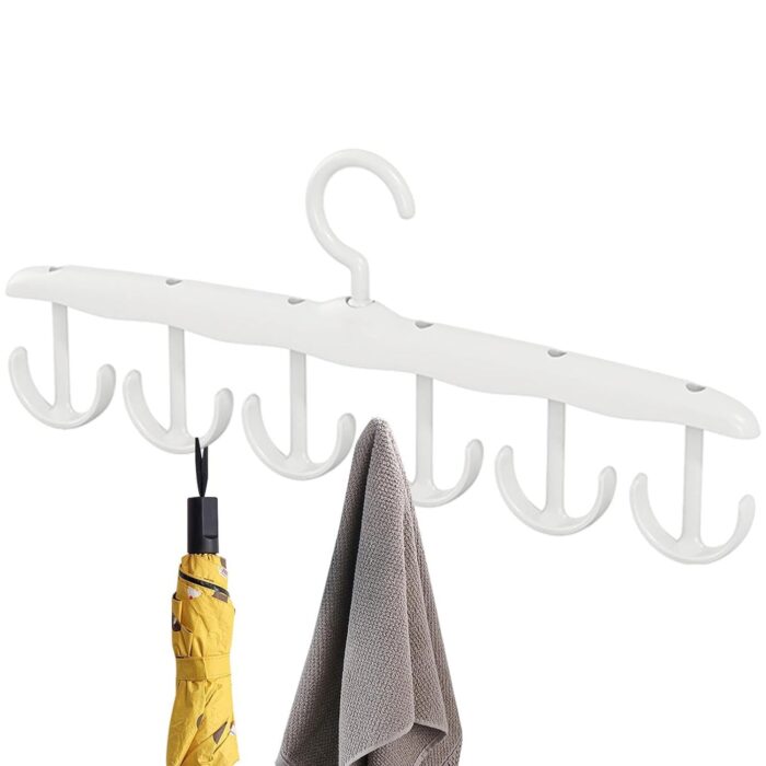 Tank Top Hanger, 12-Hook Space Saving Hanger, Capacity Rotatable Wood Space Saving Hanger Closet Organizers and Storage for Dorm & Apartment for Tank Top - Image 7