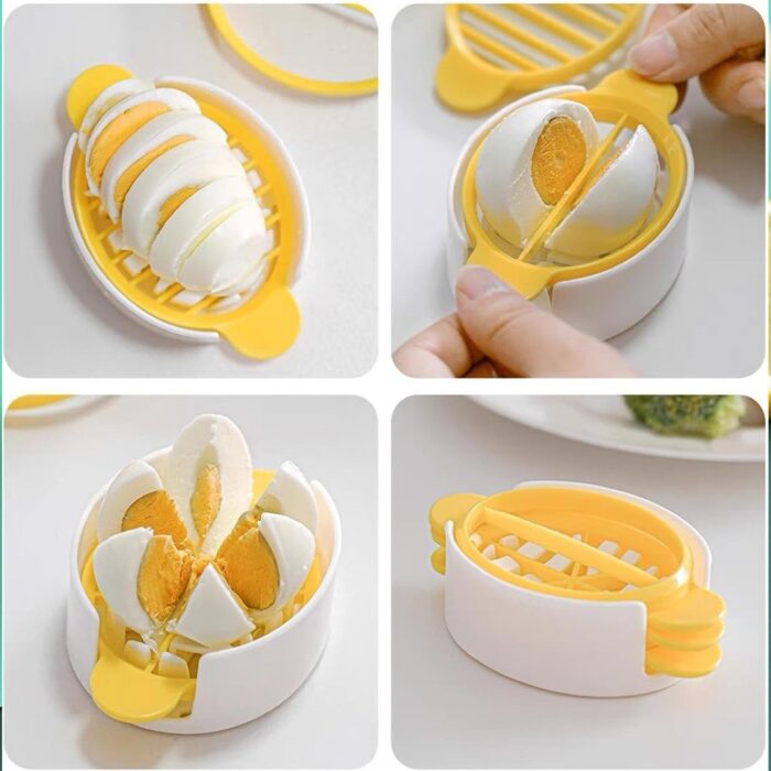 Egg Slicer, 3 in 1 Boiled Egg Slicer, Egg Slicer, Preserved Egg Slicer, Home Restaurant Kitchen Tool (1 Pc) - Image 5