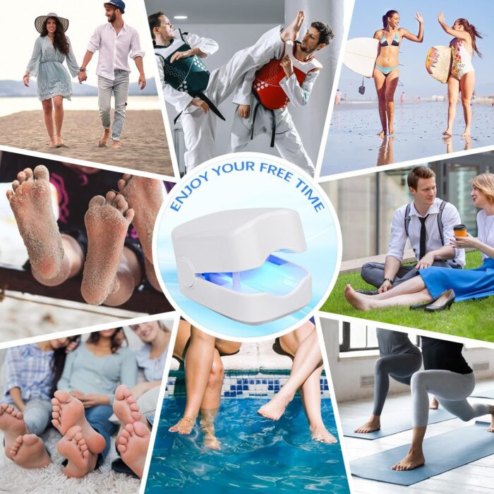 Rechargeable Nail Fungus Treatment for Toenail, Toe Nail Fungal Treatment Nail Fungus Laser Device, Anti-Fungal Nail Treatment for Hand & Feet Infections Remover for Home Use - Image 9