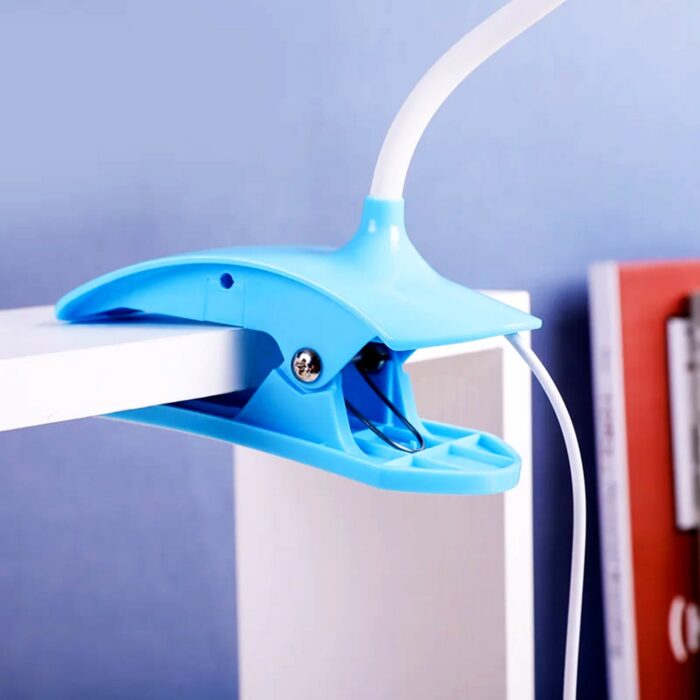 Desk Lamp Adjustable Gooseneck USB Rechargeable 3 modes of Lighting, Reading Lamp for Dorm White, Study Desk lamp Suitable for Girls College Bedroom Reading - Image 6
