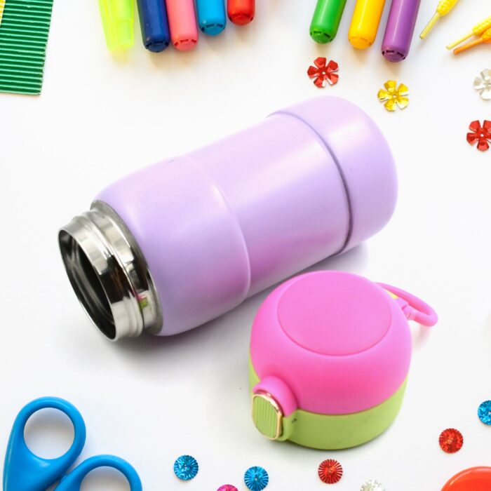 Duck Stainless Steel Water Bottle For Kids Adults Steel Flask Metal Thermos, Spill Proof Cap Closure, BPA Free For School Home Office, Drinkware, 400 ML - Image 5