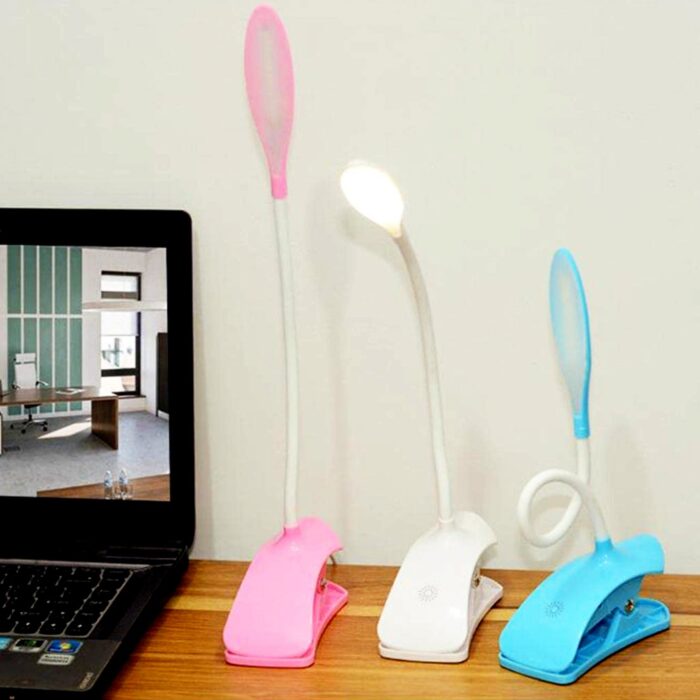 Desk Lamp Adjustable Gooseneck USB Rechargeable 3 modes of Lighting, Reading Lamp for Dorm White, Study Desk lamp Suitable for Girls College Bedroom Reading - Image 7