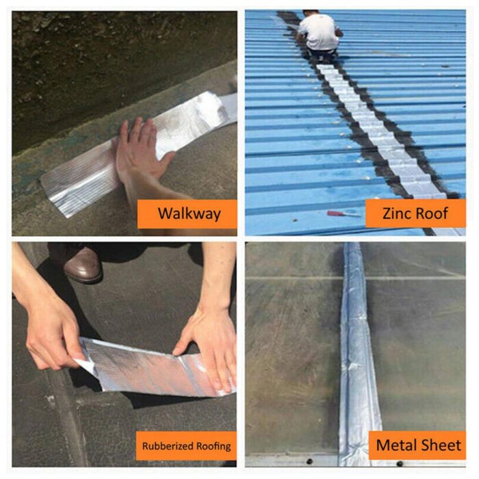 Self-Adhesive Insulation Resistant High Temperature Heat Reflective Aluminium Foil Duct Tape Roll (1 Pc 796 Gm) - Image 10