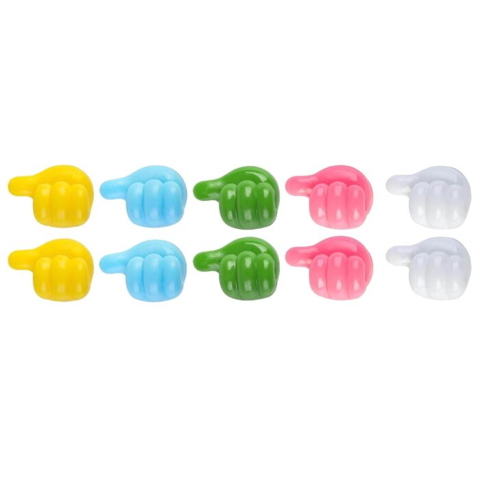 Thumb Cable Clips,Cord Holder Multi-Functional Wall Hooks Cable Organizer Cable Management for Desk Home Office Car Multi Color (Pack Of 10) - Image 4