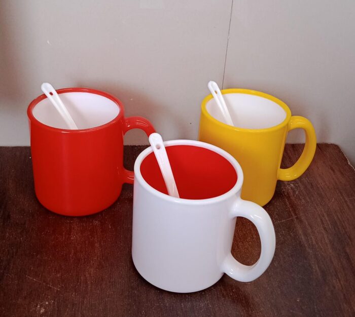 Coffee Mug With Spoon Ceramic Mugs to Gift your Best Friend Tea Mugs Coffee Mugs Microwave Safe. (Mix Colors) - Image 7