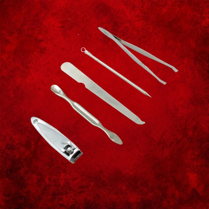 9pc Nail Clipper Kit, Fingernail Clipper, Manicure Set, Stainless Steel Nail Cutter Set ,Manicure Toe Nail Clippers Care Tools with Lightweight and Beautiful Travel Case (9Pc Set) - Image 3