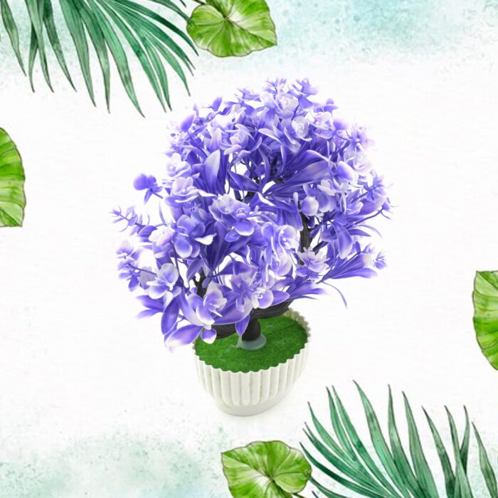 Wild Artificial Flower Plants with Cute Pot | Flower Plant for Home Office Decor | Tabletop and Desk Decoration | Artificial Flower for Balcony Indoor Decor, Plants for Living Room (1 Pc) - Image 4