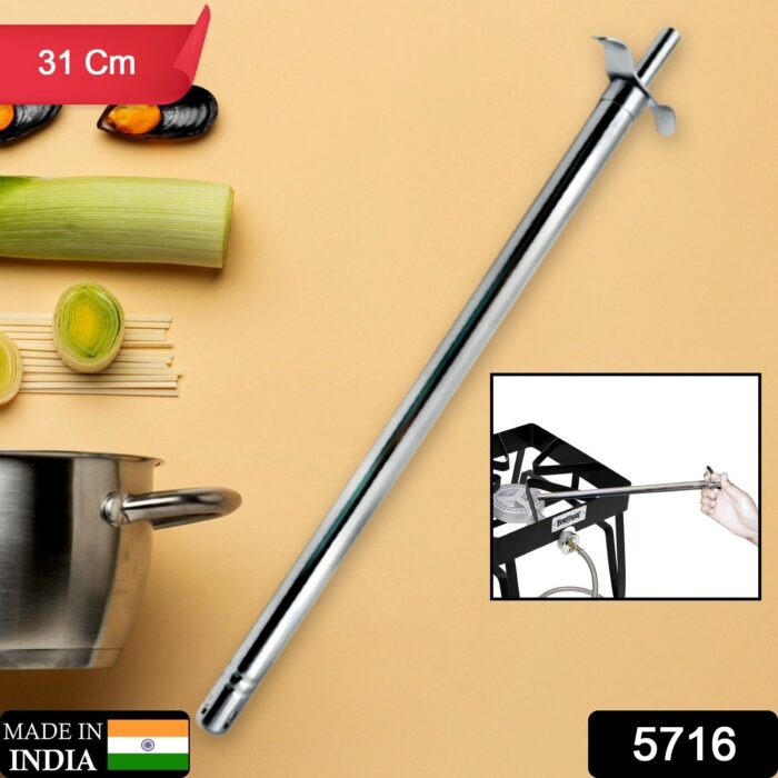 Big Stainless Steel Gas Lighter for Kitchen Gas Stove, Long Spark Lighter for Kitchen Stove, Unbreakable Lighters for Gas Stoves, Restaurants & Kitchen (31 Cm / 1 Pc) - Image 2