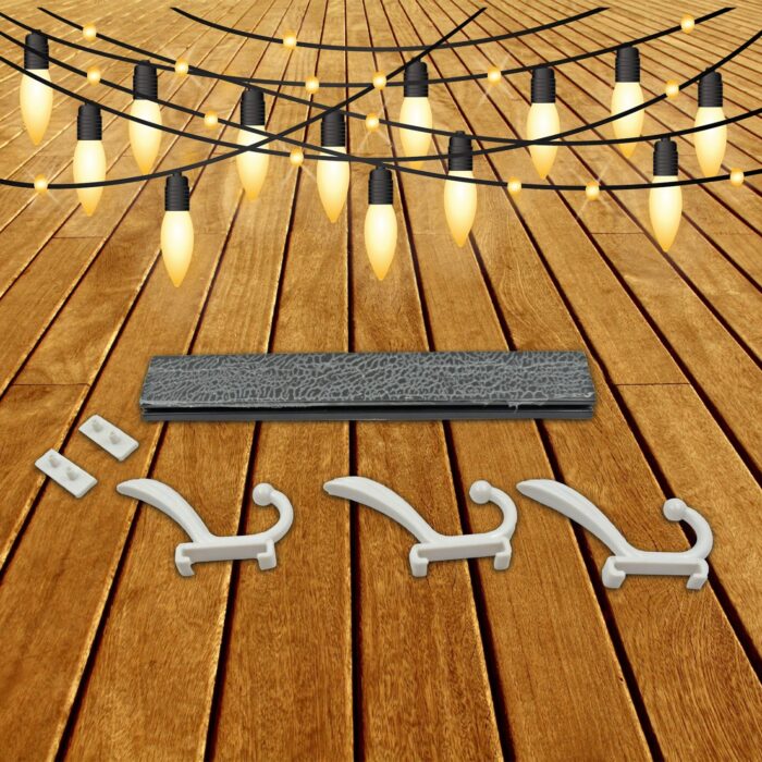 Cloth hanger, Wall Door Hooks Rail for Hanging Clothes for Hanging Hook Rack Rail, Extra Long Coat Hanger Wall Mount for Clothes, Jacket, Hats, 6 Hook - Image 7
