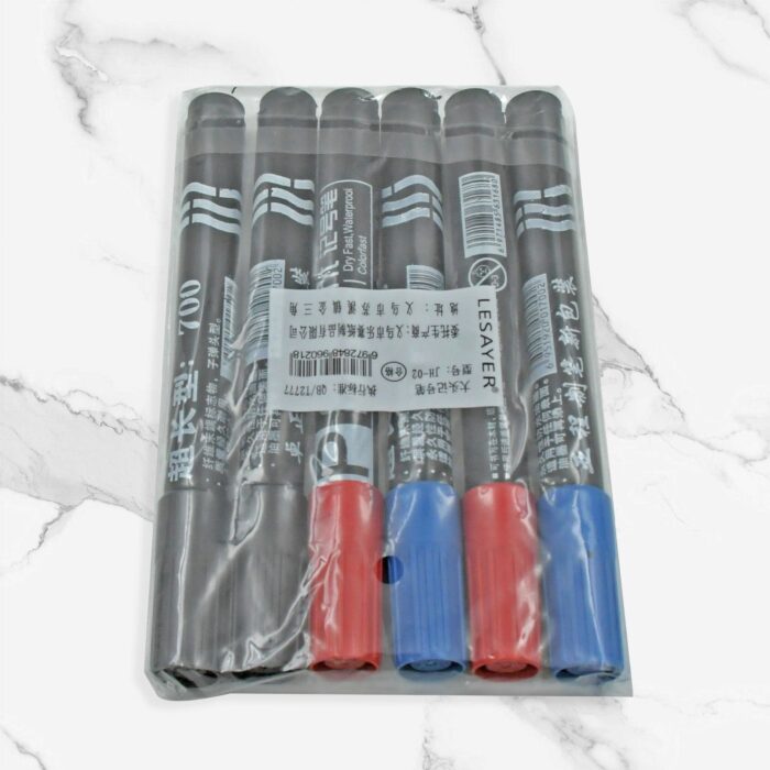 Permanent Marker Leak Proof Marker Craftworks, School Projects and Other | Suitable for Office and Home Use (Pack Of 6 Pc Multi-Color) - Image 4