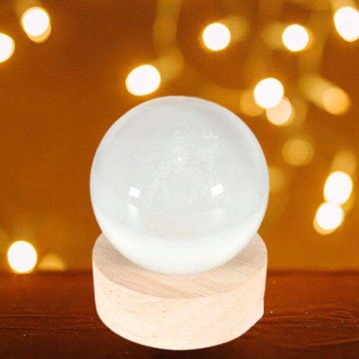 3D Crystal Ball lamps for Bedroom 3D Lamps for Home Decoration 3D Crystal Ball Night Light Gifts for Women Gifts for Men Room Decor Items for Bedroom for Friend and Family (1 Pc) - Image 3
