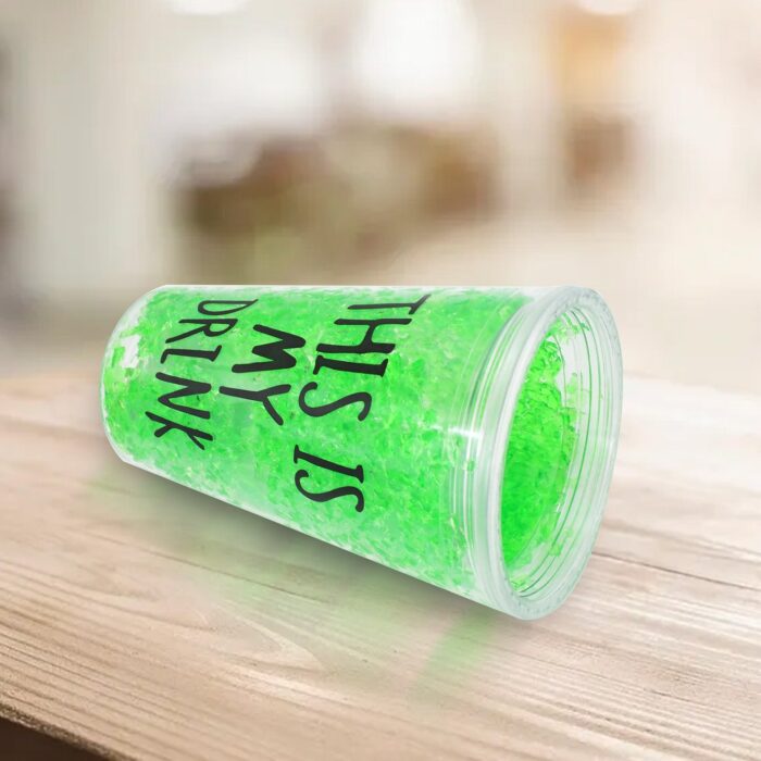 Plastic Drink Cup, Tea Coffee Tumbler with Lid and Straw (1 Pc) - Image 4
