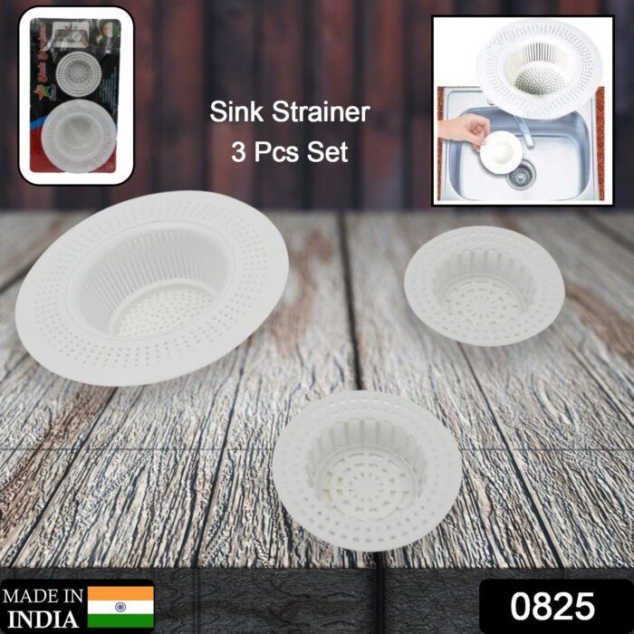 Plastic Sink Strainer for Kitchen| Basin Strainer | Waste Filter Jali | Basin Strainer | Sink Jali | Waste Filter Cup | Sink mesh Filter | Plastic Drain Strainer (3 Pcs Set) - Image 2