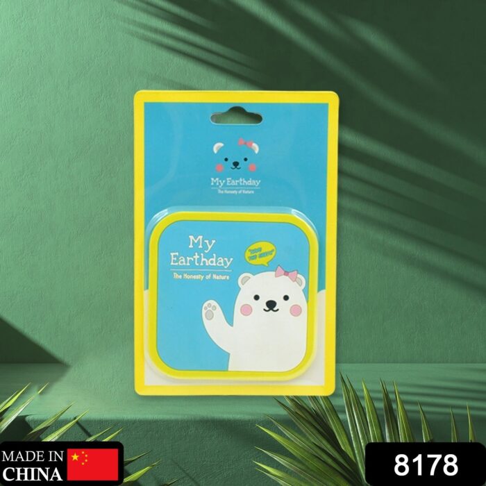 Non Slip Square Cartoon Design Shape Silicon Coasters For Tea Coffee Cups Mugs Beer Cans Bar Glass Bar Non-Slip Coasters (1 Pc) - Image 2