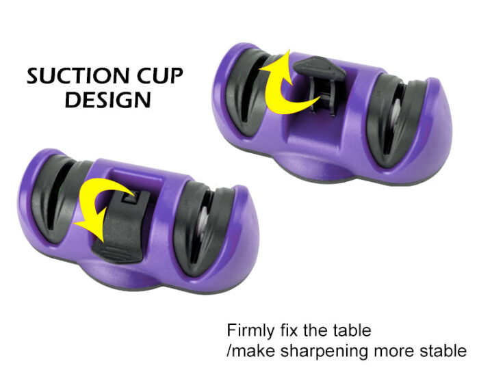 Manual Knife Sharpener 2 Stage Sharpening Tool for Ceramic Knife and Steel Knives - Image 5
