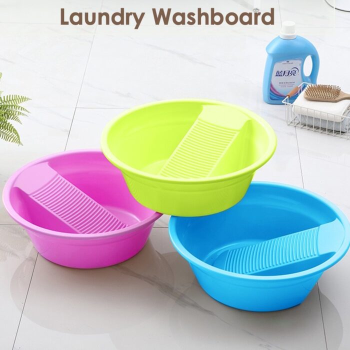Washing Basket,Washing Tub, Laundry Board with Container, Plastic Product, Bucket, Multi-functional, Easy to Carry, - Image 2