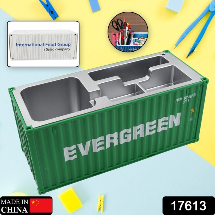 Shipping Container Pen Holder Shipping Container Model Pen Name Cardholder Simulated Container Model For Business Gift - Image 2