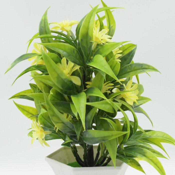 Wild Artificial Flower Plants with Cute Pot | Flower Plant for Home Office Decor | Tabletop and Desk Decoration | Artificial Flower for Balcony Indoor Decor, Plants for Living Room (1 Pc) - Image 3