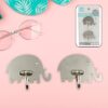 Strong Self-Adhesive Hooks (2 Pc): Heavy Duty, Waterproof, All-Purpose