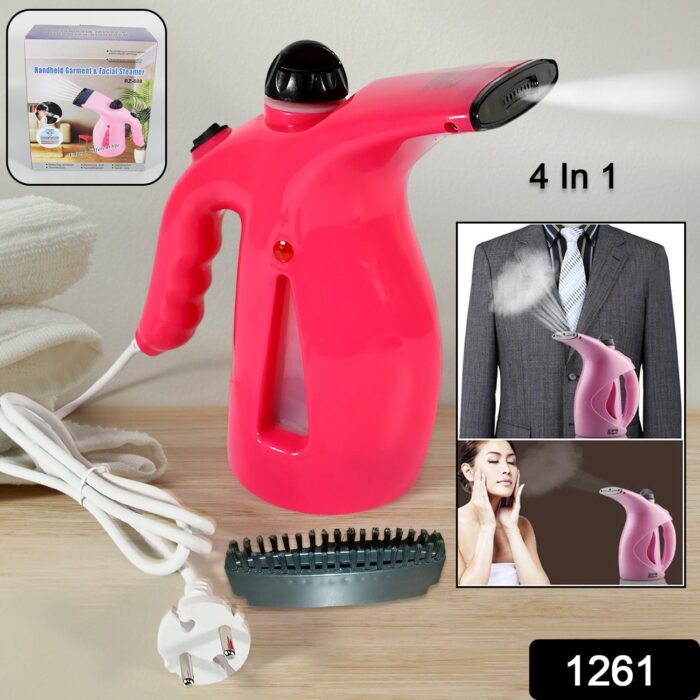 Portable 4 in 1 Handheld Garment Steamer & Facial Steamer Electric Iron Steam Portable Handy Vapor Steamer - Image 2