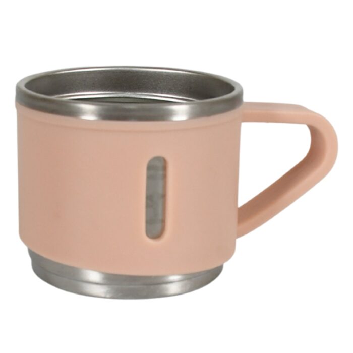 Stainless Steel Vacuum Coffee / Tea Cup, Tea Mug Hot Insulated Double Wall Stainless Steel, Coffee, and Milk Cup with Handle Easy To Carry: Coffee Cup (1 Pc) - Image 3