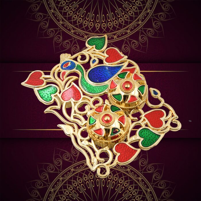 Rakasha Bandhan Special Puja Thali, Kumkum Thali Holder, Pooja Return Gift, Indian Housewarming Gifts, Brother / Bhai / Bhabhi / Sister / Family  Rakhi for Rakshabandhan, Diwali - Image 3