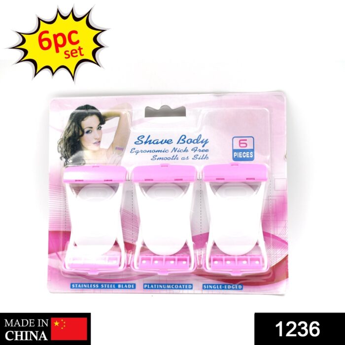 Disposable Body Skin Hair Removal Razor for Women  Pack of 6 - Image 2