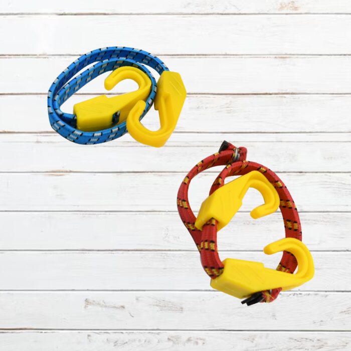 Multipurpose Ultra Flexible Bungee Rope, Luggage Strap, Bungee Cord With And Plastic J Shape Hooks (2 Pc) - Image 8