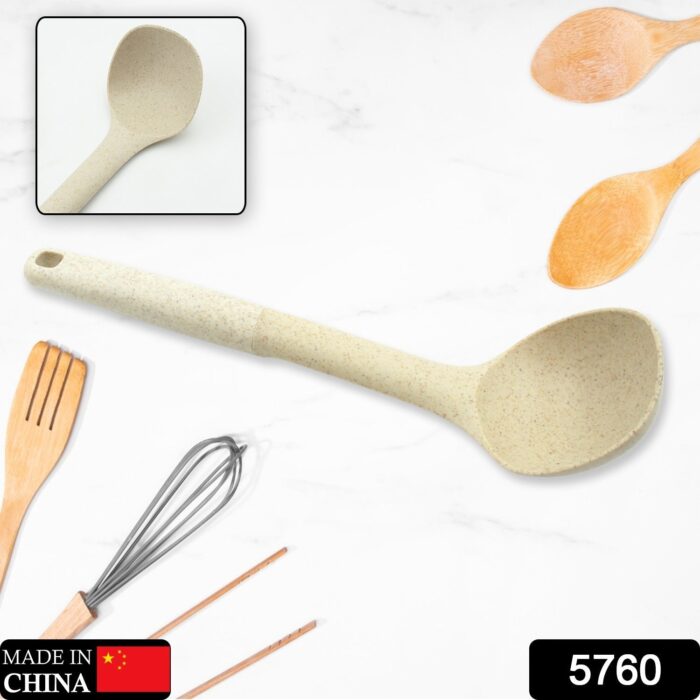 Plastic Kitchen Accessories Whisk , Pasta Spoon & Soup Spoon Heat Resistant  Non Stick Spoons Kitchen Cookware Items  (1 Pc ) - Image 2