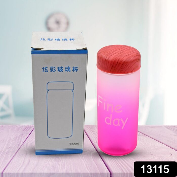 Glass Insulated Water Bottle Easy to Carry High Quality Water Bottle, BPA-Free & Leak-Proof! For Kids' School, For Fridge, Office, Sports, School, Gym, Yoga - Image 2