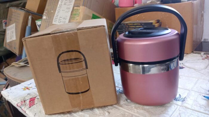 Leak-Proof Thermos Flask: Keeps Food Hot & Fresh (Stainless Steel, Multi-Color) - Image 9