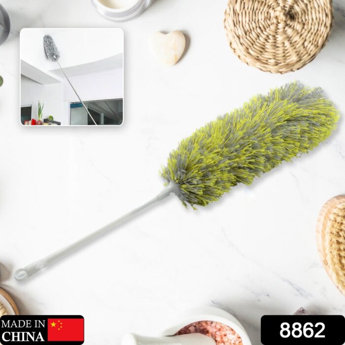 Long Handle, Microfiber Duster for Cleaning, Microfiber Hand Duster Washable Microfiber Cleaning Tool Extendable Dusters for Cleaning Office, Car, Computer, Air Condition, Washable Duster (62Cm) - Image 2