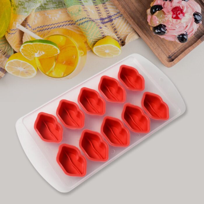 Silicone Mold Ice Cube Tray Creative Sweet Multi Type Ice Tray Buckets, Ice Cube Trays Multi Fruit Shape Ice Tray (1 Pc) - Image 4