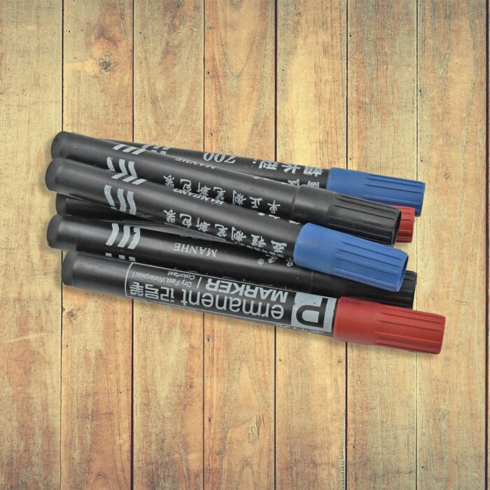 Permanent Marker Leak Proof Marker Craftworks, School Projects and Other | Suitable for Office and Home Use (Pack Of 6 Pc Multi-Color) - Image 5