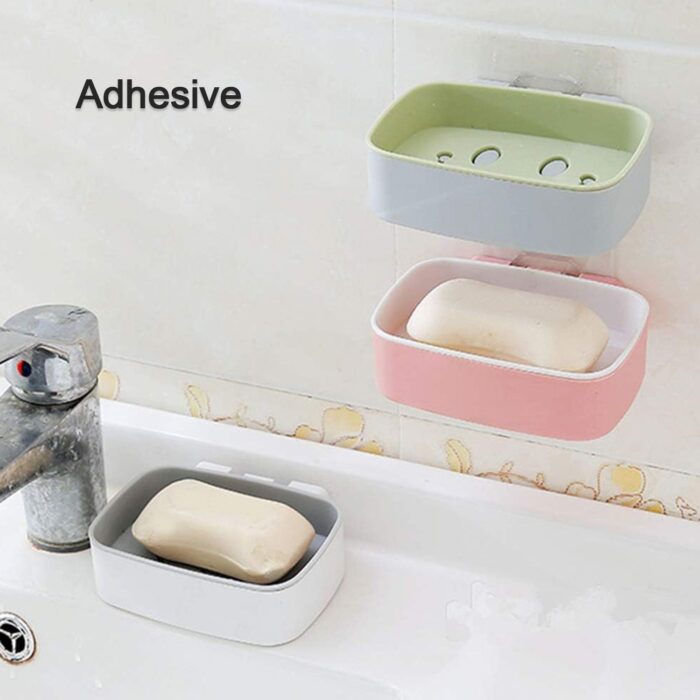 Soap Dish with Drain Soap Holder, Soap Saver Easy Cleaning, Soap Tray for Shower Bathroom Kitchen (1 Pc) - Image 4