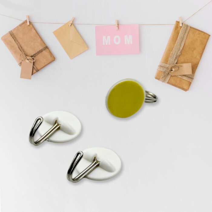Multipurpose Strong Hook Self-Adhesive hooks for wall Heavy Plastic Hook, Sticky Hook Household For Home, Decorative Hooks, Bathroom & All Type Wall Use Hook, Suitable for Bathroom, Kitchen, Office (5 Pcs Set) - Image 3