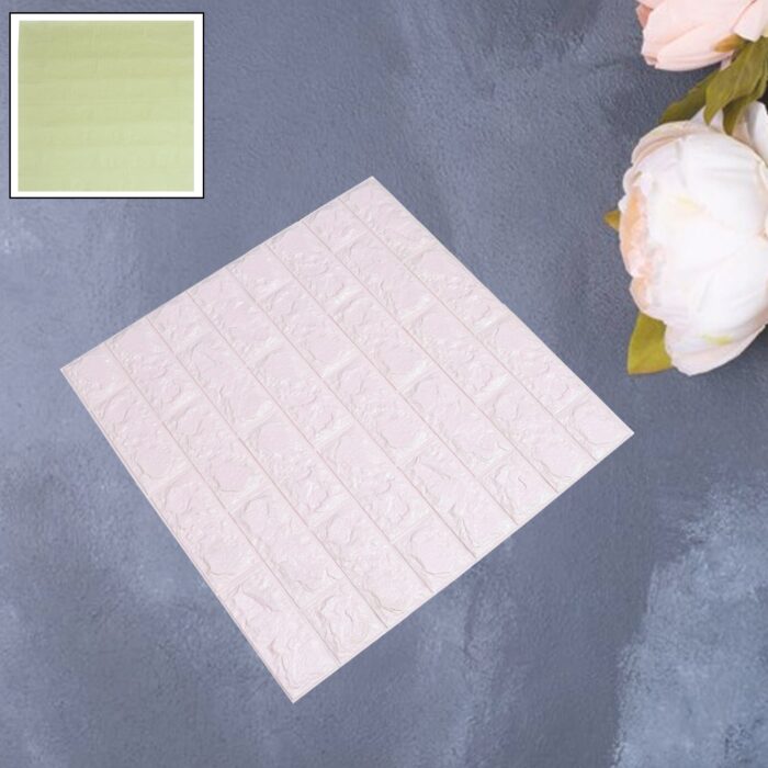 3D Adhesive wallpaper for living room. Room Wall Paper Home Decor Self Adhesive Wallpaper (36x36 Cm / 1 pc) - Image 3