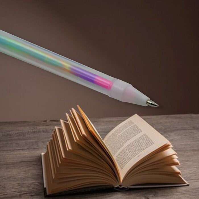 6-in-1 Color Change Pen Gel Pens Color Change Pen Rainbow Color Change Funky Pens, Gel Pen, coloring pen, Roller Ball Pens, School Office Supply Gift Stationery New Released Sturdy and Fashionable (1 Pc) - Image 3