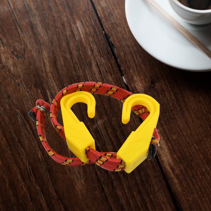 Multipurpose Ultra Flexible Bungee Rope, Luggage Strap, Bungee Cord With And Plastic J Shape Hooks (2 Pc) - Image 6