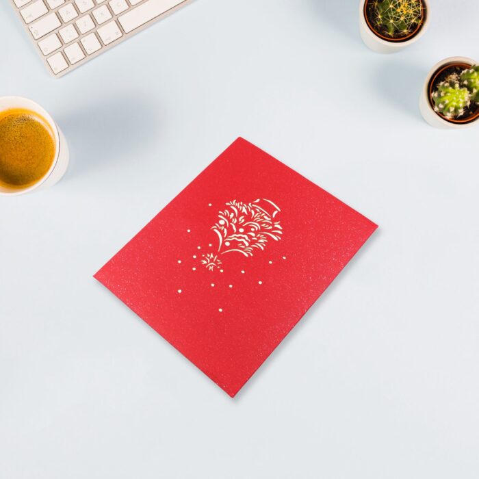 Unique 3D Pop-Up Wishing Card (Christmas): 1 Pc - Image 3