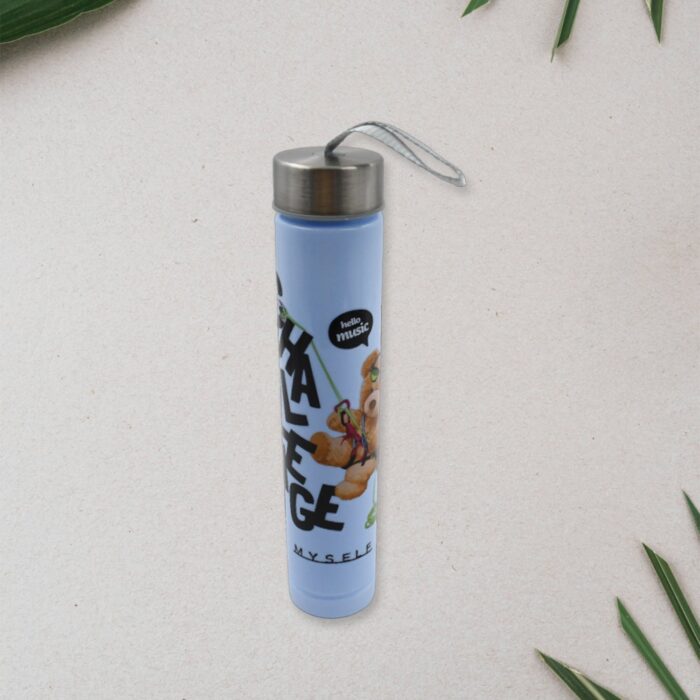 Plastic Water Bottle 3pc Set,3  Different Size Bottle High Quality Water Bottle Plastic Water Bottle BPA-Free & Leak-Proof!  Cartoon Printed Design for Kids' School, For Fridge, Office, Sports, School, Gym, Yoga (3 Pc Set) - Image 4