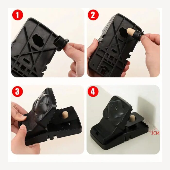 Mouse Catcher Trap Cage with Mouse Figure for Home, Kitchen, Room, Office, Indoor, Outdoor Mice Pest Control Reusable (1 Pc) - Image 3